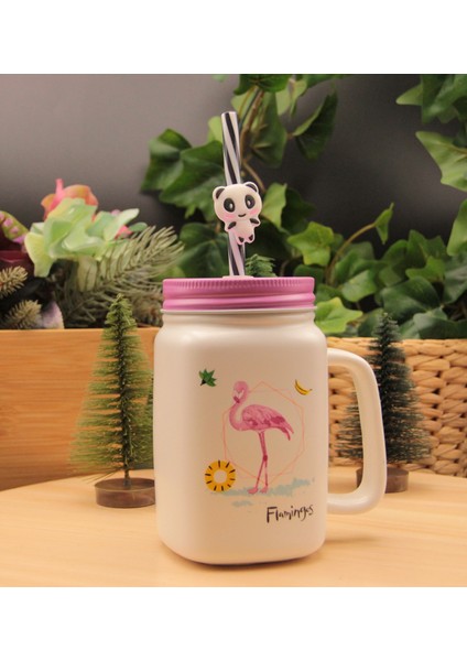 Flamingo Kupa Porselen Mug