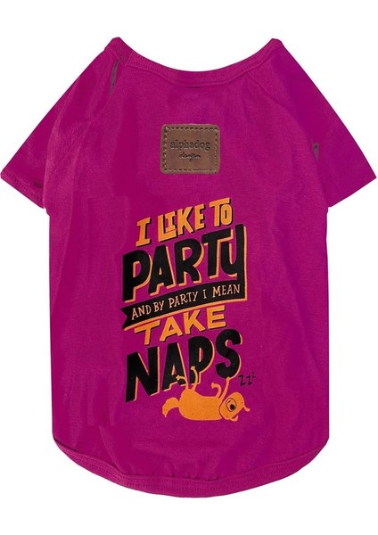 Party Purple Küçük Irk Köpek T-Shirtü