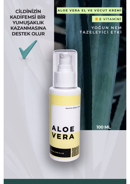 Aloe Vera Özlü El&vücut Kremi 100ML