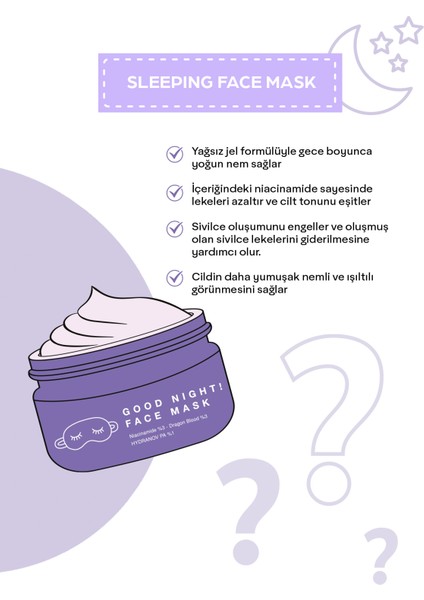 Dollface Jel Yüz Maskesi 50 ml Niacinamide ve Dragon Blood İçerikli Tüm Cilt Tipleri için Nemlendirici fiyatları