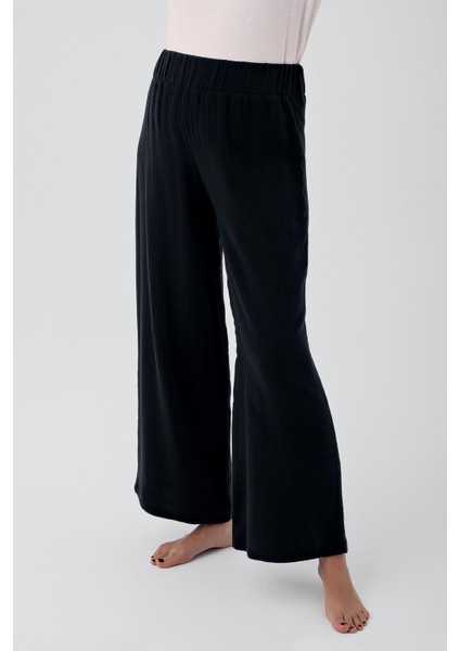 Çift Katlı Müslin Pamuklu Yüksek Bel Hamile Pantolon M209 fiyatları