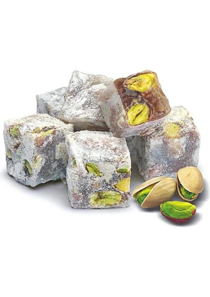 Pudralı Fıstıklı Duble Türk Lokumu 250 gr