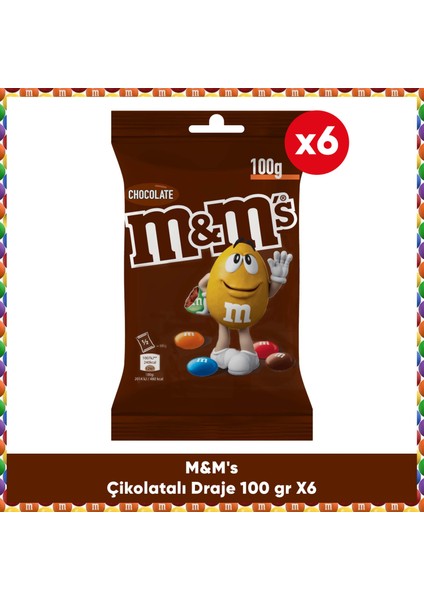 Çikolatalı Draje 100 G 6x