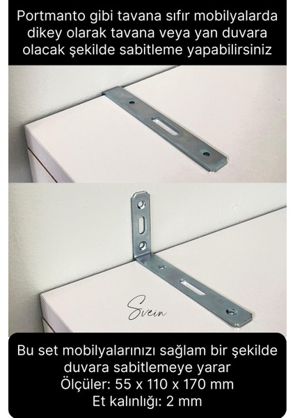 Deprem Güvenliği Dolap Duvara Sabitleme Aparatı Seti Mobilya Portmanto Gardırop Eşya L Demir Gönye fiyatları