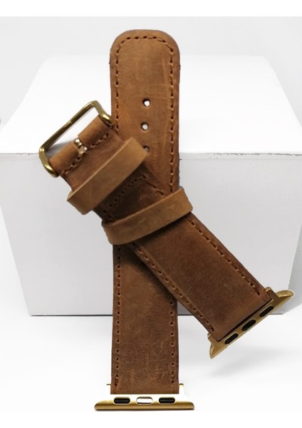 Akıllı Saat Uyumlu Deri Saat Kordonu 32MM /38MM Taba fiyatları