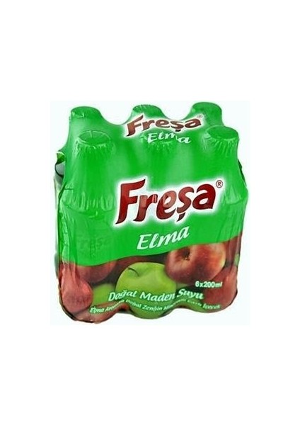 Elma Aromalı Doğal Maden Suyu 6x200 ml. (24'lü)