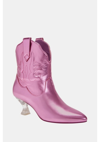 Annie-O Kadın Pembe Western Tasarım Bot