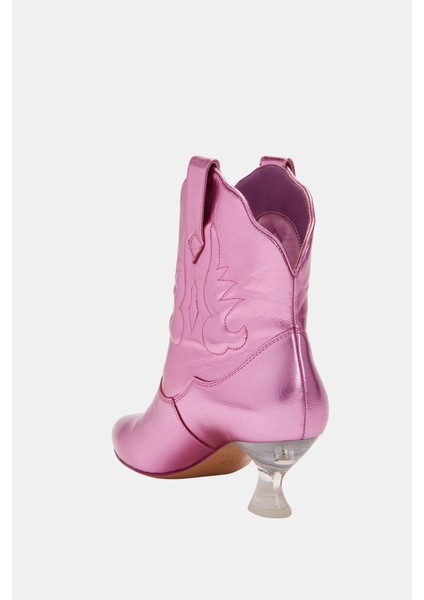 Annie-O Kadın Pembe Western Tasarım Bot