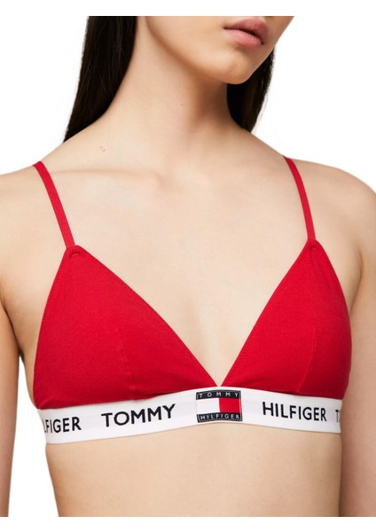 Kadın Dolgulu Üçgen Kırmızı Sütyen modelleri