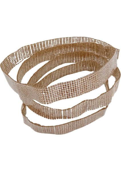 Taşlı Şerit Süs Gold Renk 1 Metre fırsatları