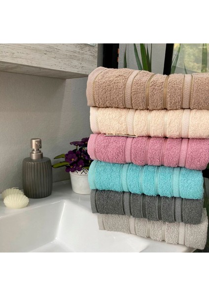 70 x 140 Yumuşak Ekstra Su Emici Pamuk 6'lı Duş Havlusu Boy Havlusu Banyo Havlusu Seti fiyatları