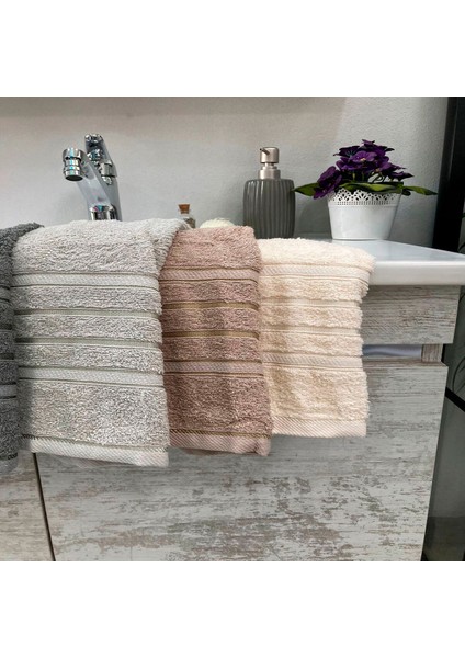 70 x 140 Yumuşak Ekstra Su Emici Pamuk 6'lı Duş Havlusu Boy Havlusu Banyo Havlusu Seti modelleri