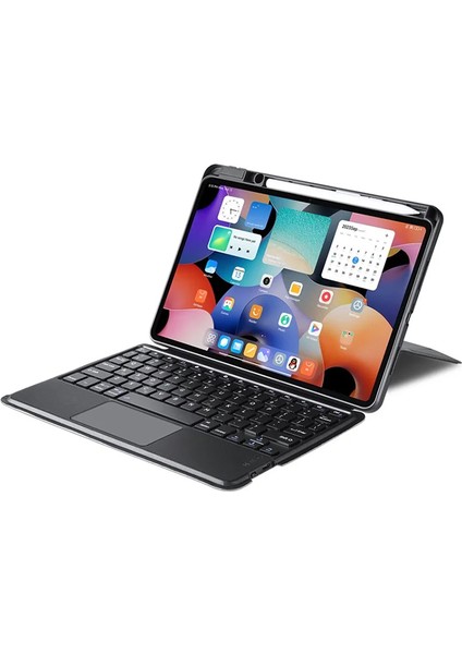 Ason Plus Dux Ducıs Xiaomi Pad 5 - Pad 5 Pro Ayrılabilir Bluetooth Klavye Touchpad Pu Deri Kılıf