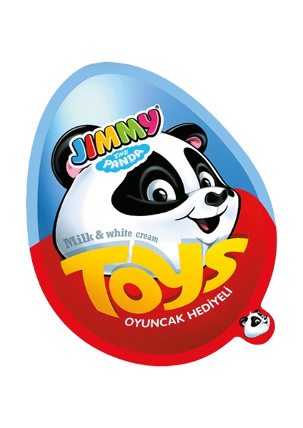 Jimmy Toys Oyuncaklı Sütlü & Kakao Kremalı Sürpriz Mavi (Erkekler Için) Yumurta 25 gr x 24