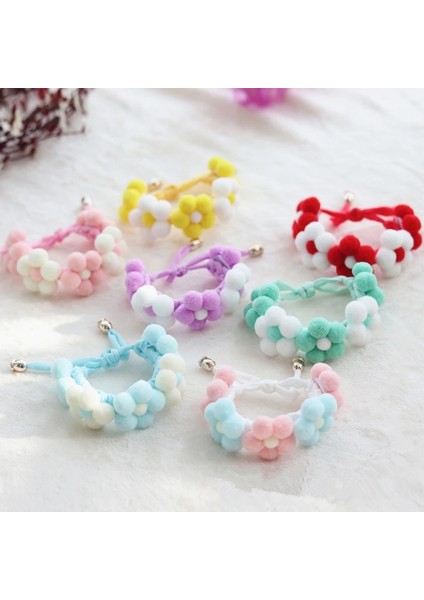 Mavi Stil S-Pet BOYUN20-25CM Macaron Çiçek Renkli Köpek Yaka Gerdanlık Önlüğü Tatlı Pet Yay Eşarp Kedi Aksesuarları Köpek Atkısı Için El Yapımı Yorkie Ragdoll (Yurt Dışından) fiyatları