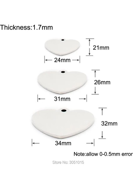 Mavi Stil L-34X33MM Paslanmaz Çelik Evcil Hayvan Kimliği Kedi Künyesi Adı Köpek Yaka Etiketi Kişiselleştirilmiş Kalp Adı Telefon Özelleştirilmiş Çift Taraflı Anti-Kayıp Pet Plakası (Yurt Dışından) modelleri