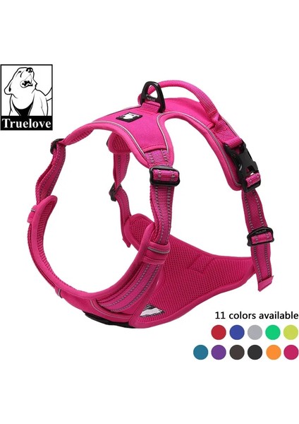 Siyah Stil Xs Beden Truelove Hiçbir Çekme Yastıklı Pet Köpek Koşum 3m Yansıtıcı Naylon Köpekler Için Ön Menzil Yelek Koşum Ayarlanabilir Sapanlar Bulldog Pug (Yurt Dışından) fiyatları