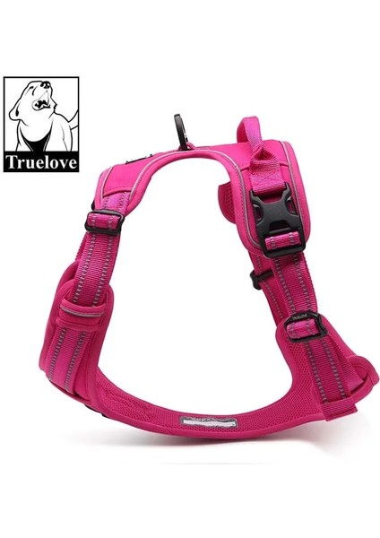 Siyah Stil Xs Beden Truelove Hiçbir Çekme Yastıklı Pet Köpek Koşum 3m Yansıtıcı Naylon Köpekler Için Ön Menzil Yelek Koşum Ayarlanabilir Sapanlar Bulldog Pug (Yurt Dışından) indirimleri