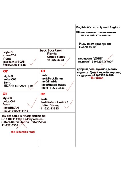C07 Stili 30MMX21MM Lot Küçük Hayvanlar Için Köpek Kımlık Etiketleri Yavru Pet Kedi Köpek Yaka Giysileri Tasma Aksesuarları Malzemeleri Aluminiumtag Yavru Adı Tel (Yurt Dışından) indirimleri