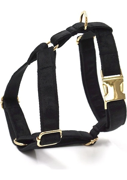 Krem Yay Stili M Göğüs 45-72CM Köpek Koşum Kişiselleştirilmiş Adı Kalın Kadife Yumuşak Küçük Orta Büyük Köpek Için Pet Koşum Hızlı Bırakma Köpek Için Altın Toka Koşum (Yurt Dışından)