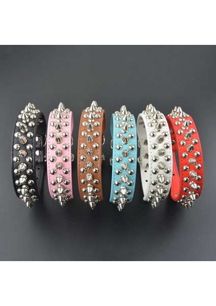 Yeşil Yaka Stili L Beden Çoğu Renkli Küçük Orta Köpek Tasması Yuvarlak Sivri Çivili Pet Köpek Yürüyüş Için Kolye Tasmaları Tasma Açar (Yurt Dışından) modelleri