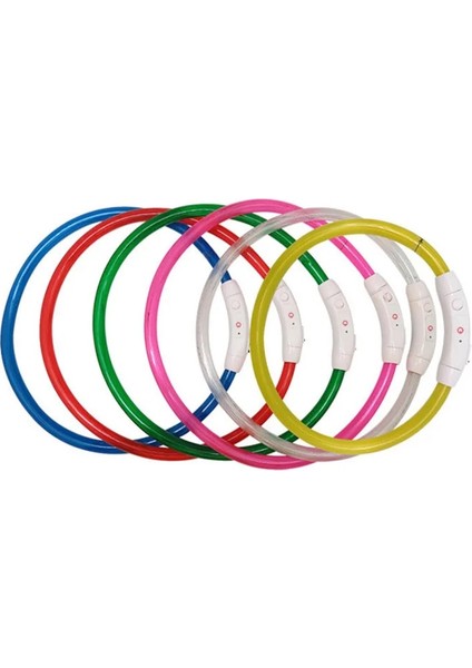 Sarı Stil 35CM Pet USB Şarj Edilebilir LED Köpek Tasması Işık Gece Güvenliği Yanıp Sönen Pet Malzemeleri Küçük Köpek Için Köpekler Aksesuarları LED Yaka Büyük (Yurt Dışından) modelleri
