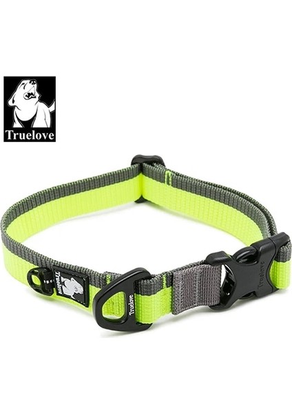 Neon Sarı Tarzı 51-66CM Boyun Küçük, Orta ve Büyük Köpekler Için Truelove Köpek Tasması Naylon Boyun Kemeri Eğitimi Yürüyüş Işığı Nefes Alabilir Koşu Turuncu Siyah TLC5171 (Yurt Dışından)