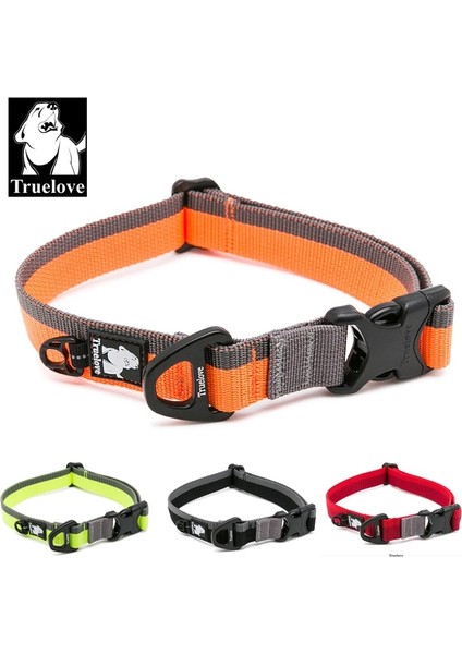 Neon Sarı Tarzı 51-66CM Boyun Küçük, Orta ve Büyük Köpekler Için Truelove Köpek Tasması Naylon Boyun Kemeri Eğitimi Yürüyüş Işığı Nefes Alabilir Koşu Turuncu Siyah TLC5171 (Yurt Dışından) fiyatları