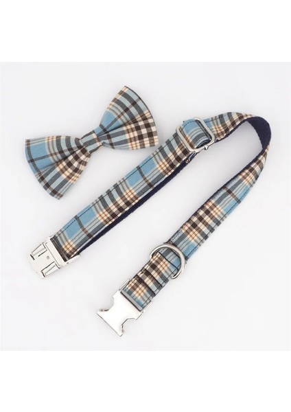 Sadece Tasma Stili S Beden Mavi Ekose Köpek Tasması Papyon Eşleştirme Kurşun 5size Seçmek Için Kurşun, Evcil Hayvanınız Için En Iyi Düğün Köpek Tasması Hediyeler (Yurt Dışından) indirimleri