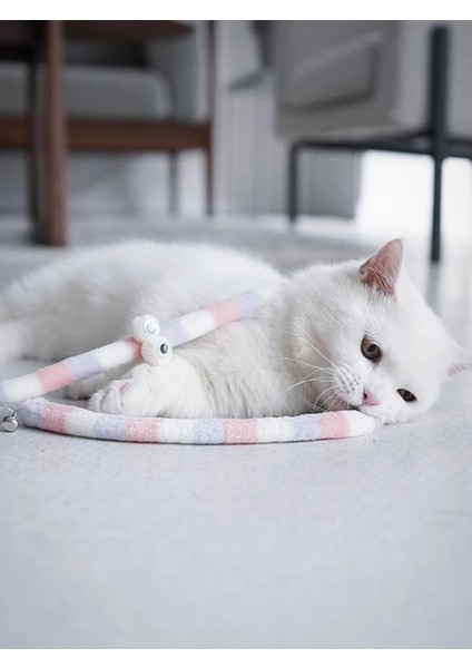 No.7 Tarzı Kedi Oyuncak Tüy Kedi Teaser Değnek Kedi Interaktif Oyuncak Komik Tırtıl Renkli Çubuk Teaser Değnek Pet Kedi Malzemeleri Kedi Aksesuarı (Yurt Dışından) indirimleri