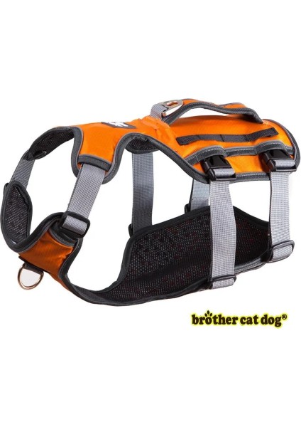 Turuncu 8816 Stili Xl Beden Yansıtıcı Pet Köpek Koşum Aksesuarları Köpekler Eğitim Yelek Pet Büyük Köpekler Için Tasma Ayarlanabilir Koşum Hizmeti Köpek Kurşun Yastıklı Halat (Yurt Dışından)