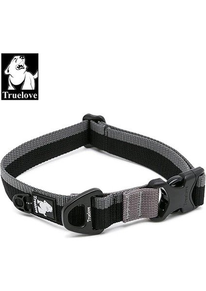 Siyah Stil 51-66CM Boyun Küçük, Orta ve Büyük Köpekler Için Truelove Köpek Tasması Naylon Boyun Kemeri Eğitimi Yürüyüş Işığı Nefes Alabilir Koşu Turuncu Siyah TLC5171 (Yurt Dışından)