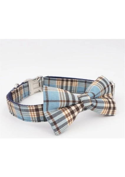 Sadece Tasma Stili M Beden Mavi Ekose Köpek Tasması Papyon Eşleştirme Kurşun 5size Seçmek Için Kurşun, Evcil Hayvanınız Için En Iyi Düğün Köpek Tasması Hediyeler (Yurt Dışından) modelleri