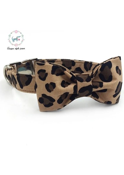 Yaka Stili Xs Beden Benzersiz Stil Paws Leopar Baskı Köpek Yaka ve Papyonlu Kurşun Set Pamuk Köpek ve Kedi Kolye ve Köpek Tasması (Yurt Dışından) indirimleri