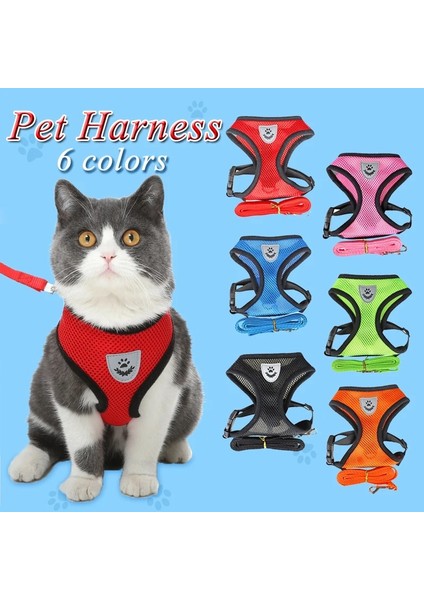 Yeşil Stil S Beden Örgü Kedi Koşum ve Tasma Nefes Alabilir Kediler Köpek Koşumları Freuahua Bulldog Pug Için Yansıtıcı Küçük Yavru Yavru Köpek Koşum (Yurt Dışından) modelleri