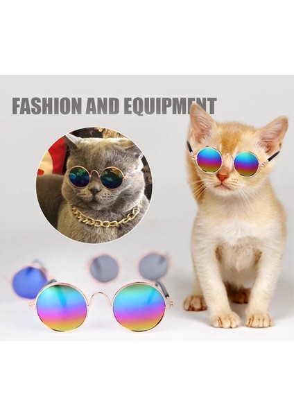 Mor Tarzı Kedi Gözlük Pet Güneş Gözlüğü Güzel Vintage Kedi Lensler Yansıma Sunclipper Gözlük Kediler Için Köpek Parti Dekoru Pet Aksesuarları (Yurt Dışından) modelleri