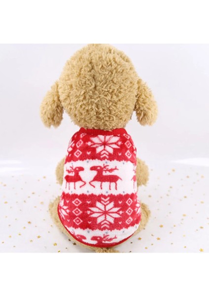 Renk 4 Tarzı M Beden Noel Köpekler Için Evcil Hayvan Giysileri Noel Santa Kedi Kostüm Kış Sıcak Kedi Ceket Ceket Polar Köpek Hoodies Yavru Kedi Küçük Köpek Giyim (Yurt Dışından)