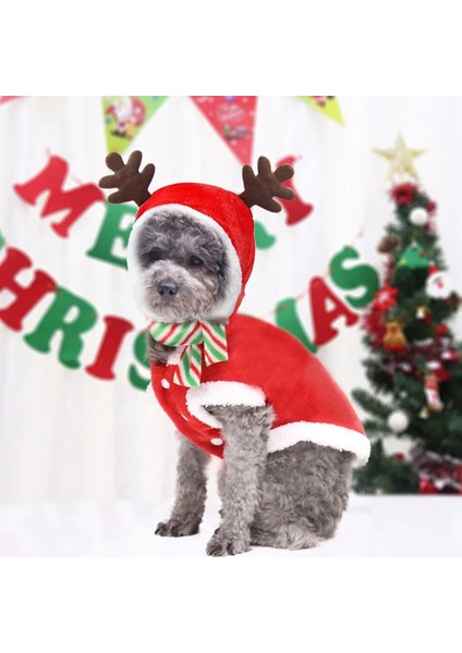 Renk 4 Tarzı M Beden Noel Köpekler Için Evcil Hayvan Giysileri Noel Santa Kedi Kostüm Kış Sıcak Kedi Ceket Ceket Polar Köpek Hoodies Yavru Kedi Küçük Köpek Giyim (Yurt Dışından)