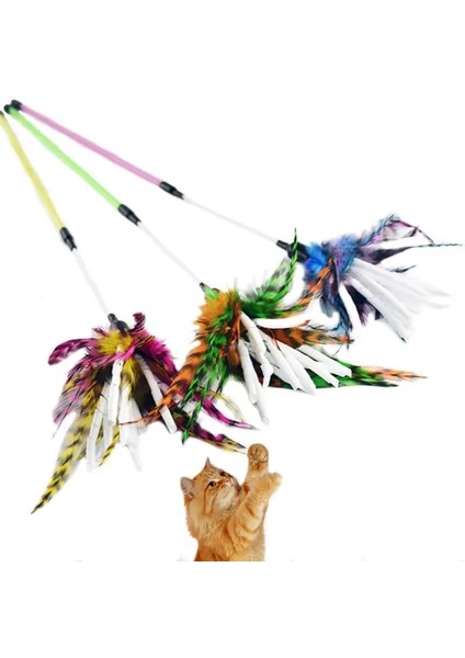 R Stili Kedi Tüy Oyuncaklar Plastik Olta Pet Renkli Teaser Değnek Yavru Kedi Etkileşimli Eğlenceli Oyuncak Evcil Hayvan Malzemeleri Oyun Oyna Kedi Aksesuarı (Yurt Dışından) fiyatları