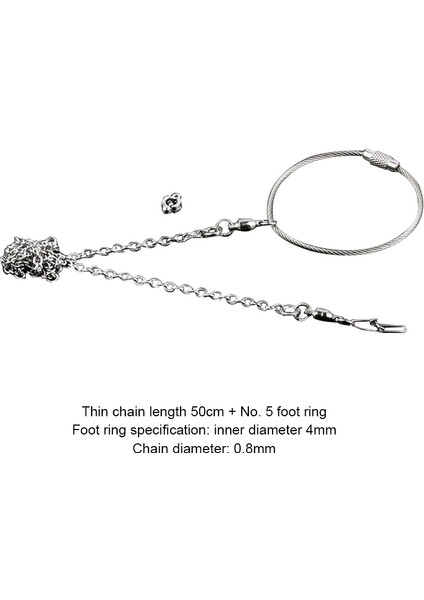 No.2 Tarzı Kuş Papağan Ayak Zinciri Paslanmaz Çelik Ayak Bileği Ayak Halkası Stand Zinciri Açık Uçan Eğitim Kuş Aksesuarları Kuş Malzemeleri (Yurt Dışından)