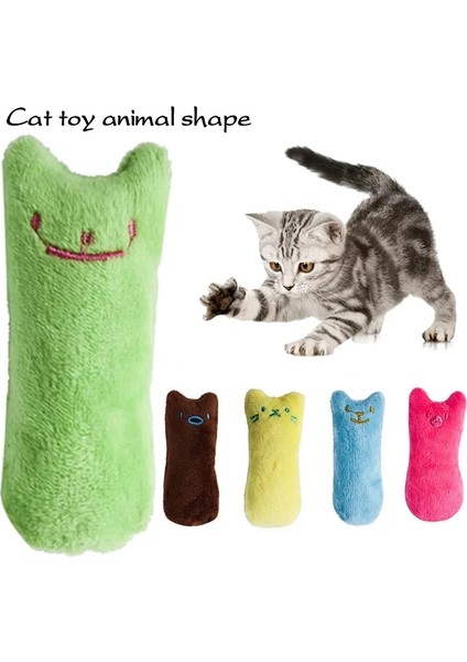 Sarı Stil Diş Taşlama Kedi Oyuncakları Komik Etkileşimli Peluş Kedi Oyuncak Hışırtı Ses Pet Oyuncak Çiğneme Vokal Oyuncak Başparmak Isırığı Yastık Evcil Hayvan Aksesuarları (Yurt Dışından) modelleri