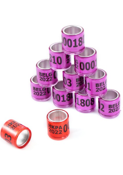 Turuncu Tarzı Plast Dijital Kuş Ayak Halkası Kuş Eğitim Malzemeleri Yarış Güvercini Renk Halkası Papağan Kuş Tanımlama Ayak Halkası (Yurt Dışından) fiyatları