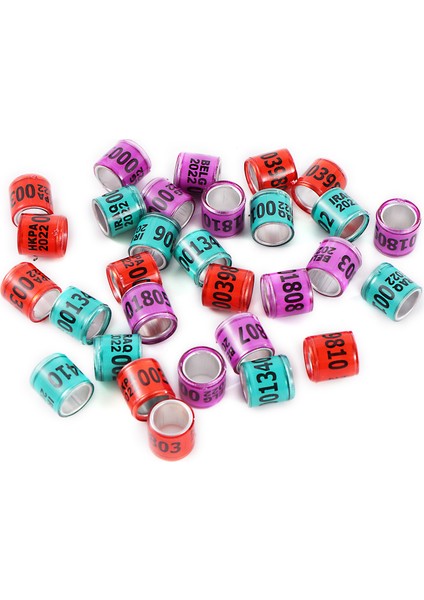 Turuncu Tarzı Plast Dijital Kuş Ayak Halkası Kuş Eğitim Malzemeleri Yarış Güvercini Renk Halkası Papağan Kuş Tanımlama Ayak Halkası (Yurt Dışından) indirimleri