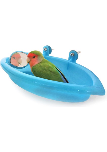 Kızıl Tarzı Kuş Küvet Kuş Ayna Küçük Oval Kuş Küvet Pet Kafes Aksesuarları Papağan Banyo Duş Banyo Malzemeleri Ayakta Kutusu (Yurt Dışından) modelleri