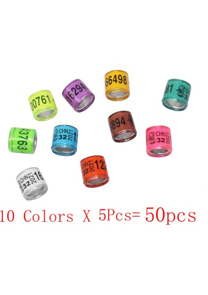 Renk Karıştırma Stili Ulticolor Güvercin Ayak Yüzük Kelime Küpe Li Dayanıklı Kuş Yüzük Yarış Güvercin Ayak Yüzük Kuş Araçları (Yurt Dışından)