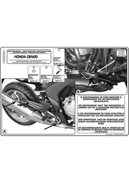 Kn456 Honda Cbf 600s - 600n (08-12) Koruma Demiri