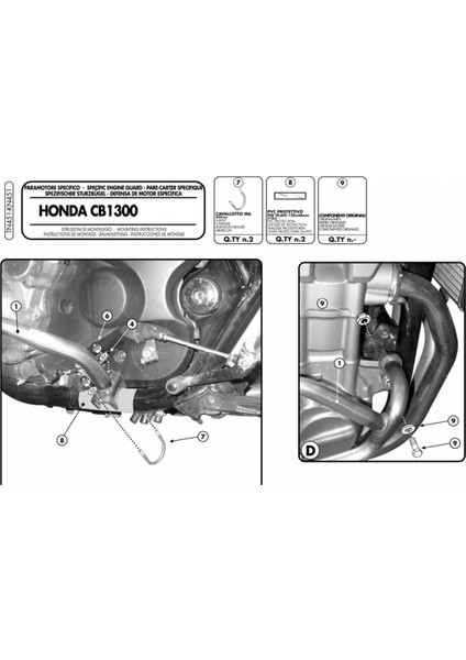 TN451 Honda Cb 1300 - Cb 1300S (03-15) Koruma Demiri