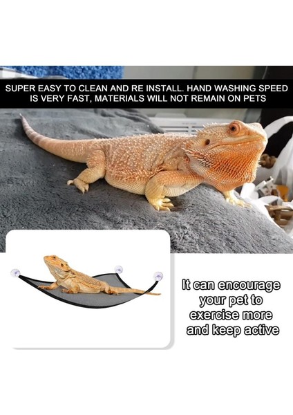 Siyah Stil 2 Adet Pet Hamak Sandalye Sürüngen Kertenkele Gecko Için Vantuzlu Tırmanma Üçgen Net Pet Uyku Üçgen Net Sürüngen Aksesuarları (Yurt Dışından) fiyatları