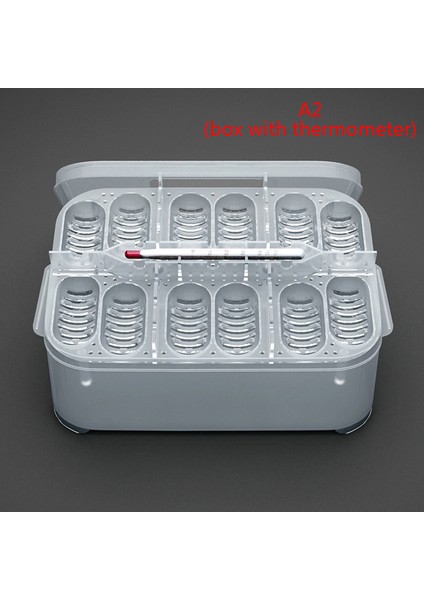 Termometre Tarzı Nox 12 Izgaralar Kuluçka Kutusu Yılan Kertenkele Sürüngen Yumurta Tepsisi Kutuları Kuluçkalık Yumurta Cihazı Tırmanma Pet Kaplumbağa Kaplumbağa Kuluçka Malzemeleri (Yurt Dışından)