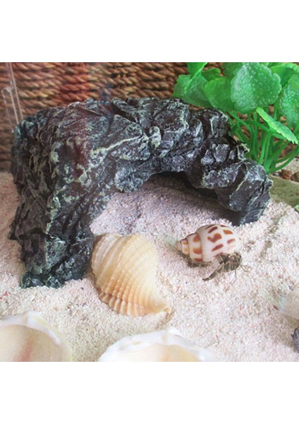 No.7 Tarzı 7 Stil Sürüngen Gizleme Habitat Mağara Kertenkele Yılan Kaplumbağa Dinlenme Evi Toksik Olmayan Reçine Akvaryum Peyzaj Dekorasyonu (Yurt Dışından) indirimleri